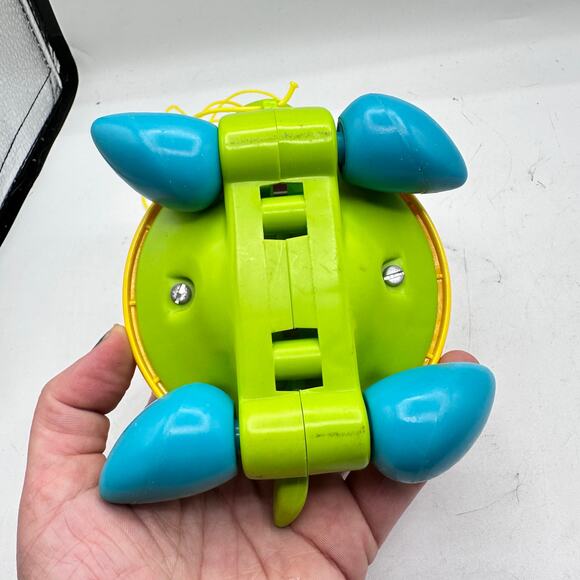 Vintage 1970s Fisher Price Tag Along Sailor Hat Turtle Pull Toy Retro - Picture 6 of 8